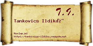Tankovics Ildikó névjegykártya